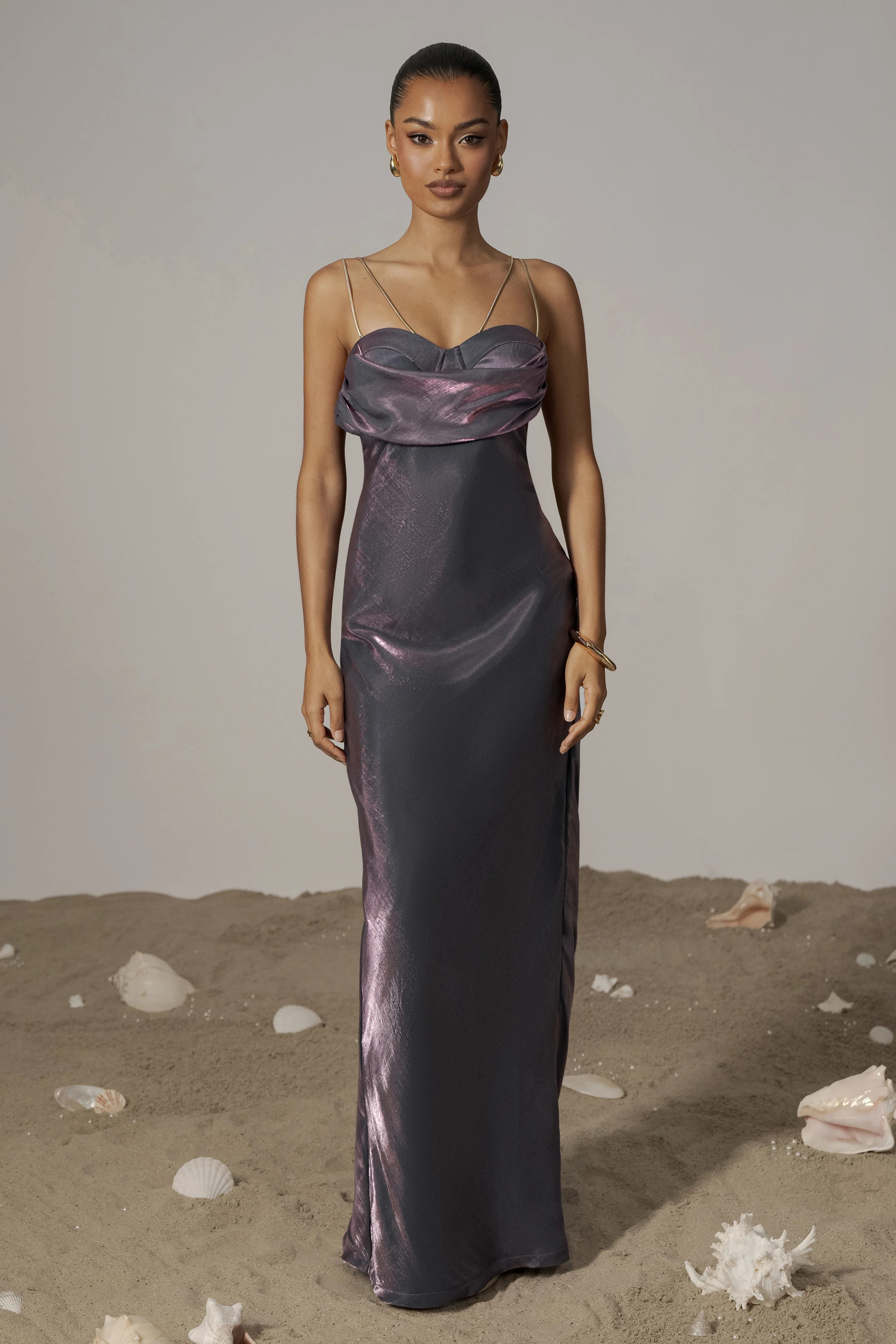 Purple Iridescent Visions Of You Dress | JLUXLABEL