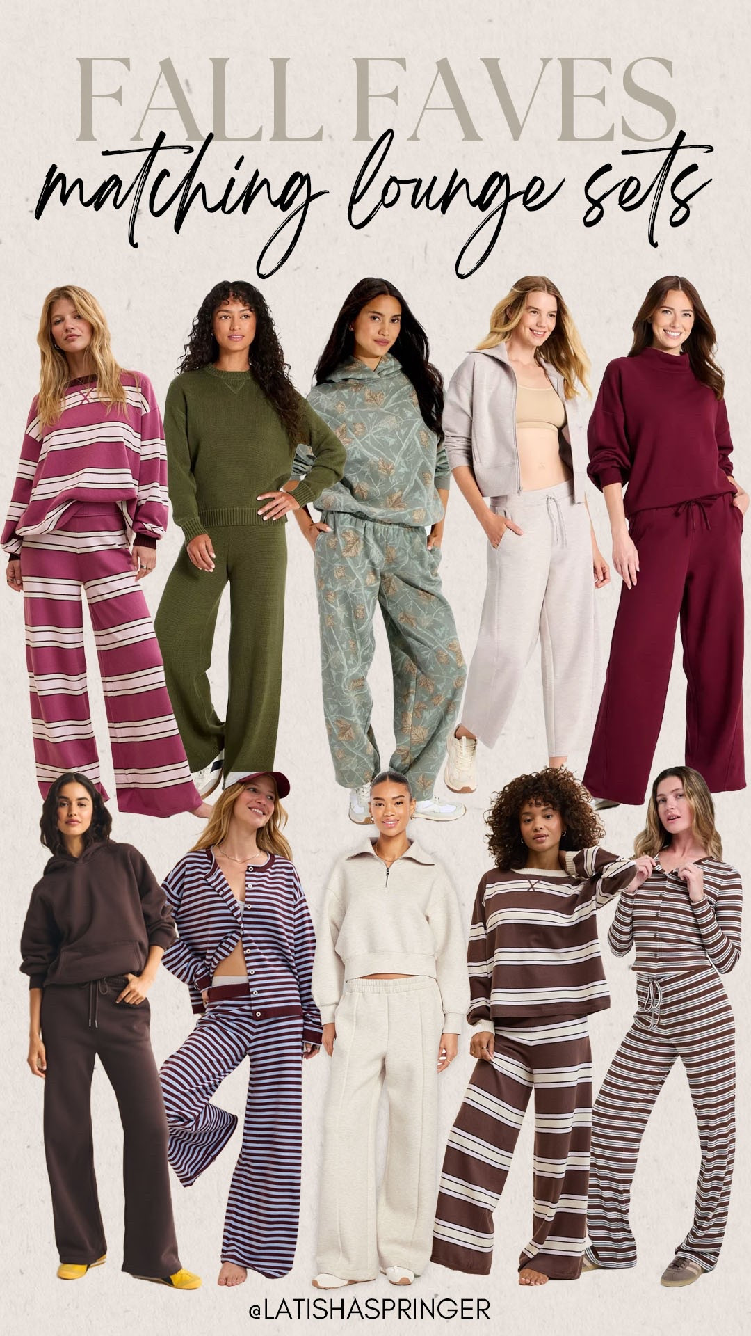 Comfy cute matching sets to style this fall!

#fallstyle

Fall style. Trending for fall. Fall matching lounge set. Aerie new arrivals. Target fall matching set. Aerie fall matching set. Camo fall matching set.

#LTKSeasonal #LTKootd #LTKSaleAlert