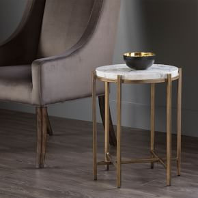 Brushed Iron Side Table | West Elm (US)