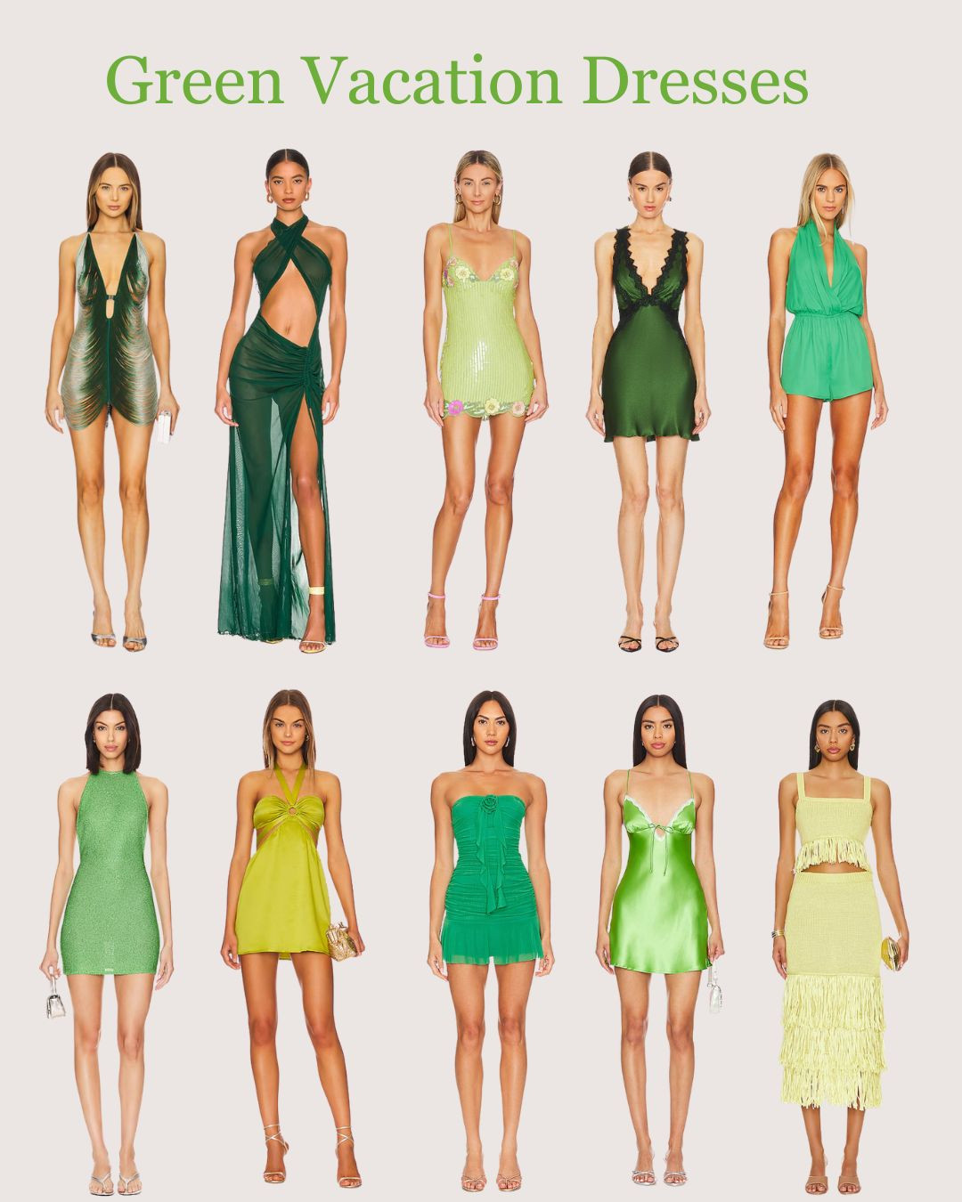 Jet-set in style with these stunning green vacation dresses! From breezy beachside looks to elegant dinner outfits, these chic and effortless styles are perfect for any getaway. Pack your bags and get ready to turn heads! ✨☀️ 
#VacationStyle #GreenDresses #ResortWear #LTKTravel  

 #LTKFashionMonth #LTKcanada