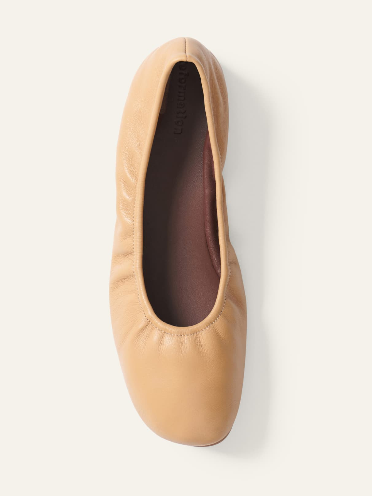 Bettie Ruched Ballet Flat | Reformation (Global)