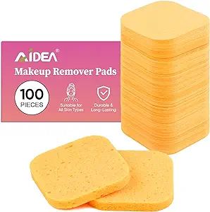 AIDEA Compressed Facial Sponges 100Count,100% Natural Cellulose Professional Cosmetic Spa Sponges... | Amazon (US)