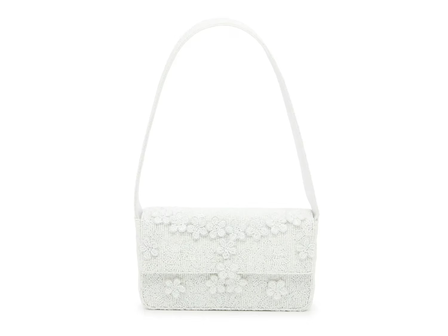 Kelly & Katie Floral Beaded Shoulder Bag | Women's | White | Size Not Applicable | Handbags | Mini Bag | DSW