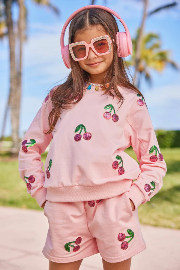 Sequin Cherry Short Set | Lola + The Boys