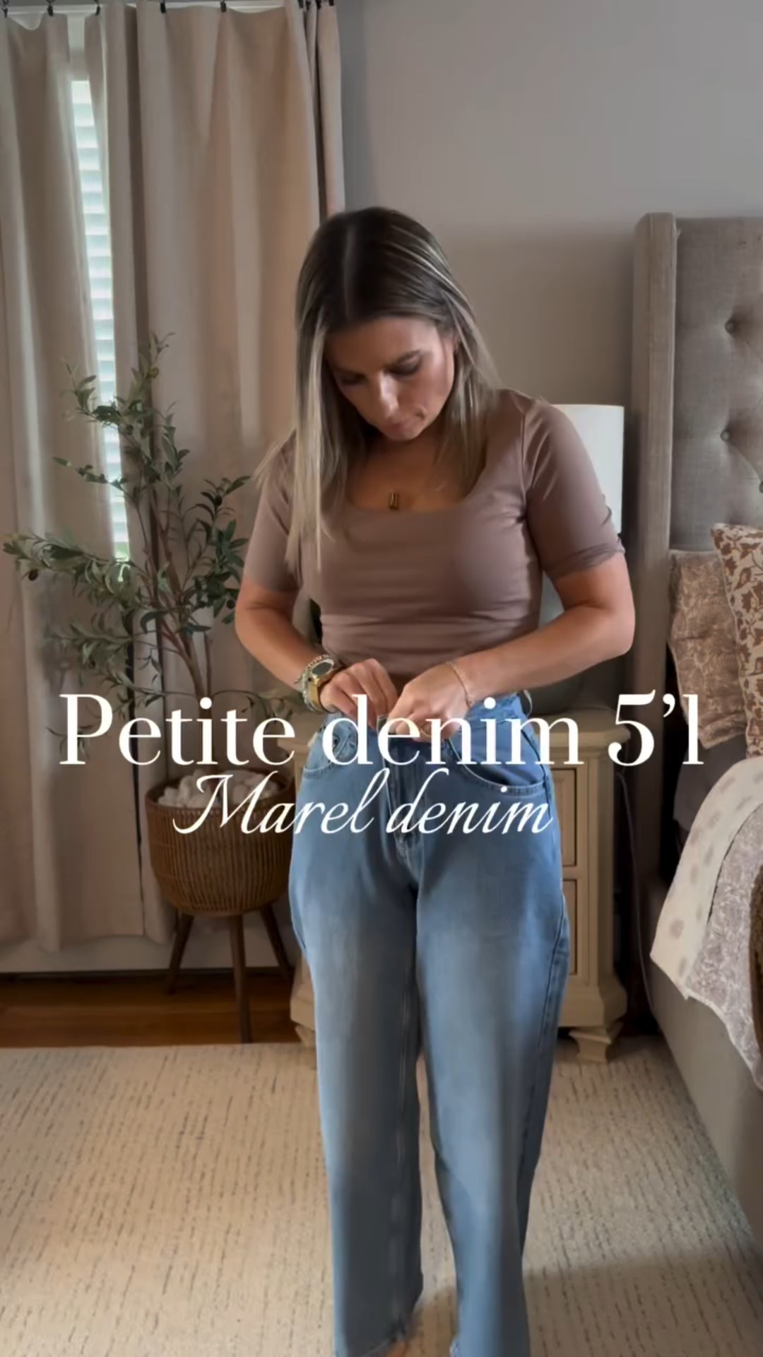 Jeans 👖 that pass every petite mom test ✔️! ✨ 10/10 quality and fit, timeless look and I feel incredible in them! 

@marelclothingco #mymarelfit #marelclothingco #ad #petitedenim #petitefriendly #styletips #outfitinspo #jeans #denim #falllook #falloutfit #casualoutfit #casuallook 

Be sure to follow @yourpetitebestie for daily affordable fashion inspo & comment “SHOP” for a link!