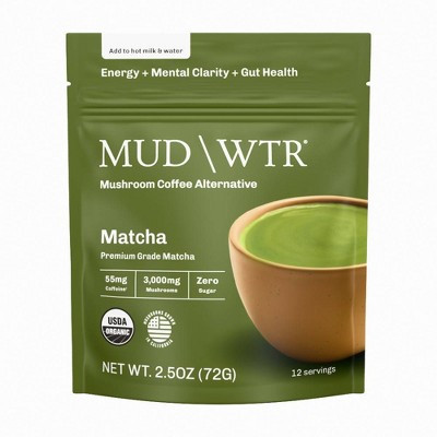 MUD\WTR Organic Matcha Mushroom Coffee Alternative - 2.5oz | Target