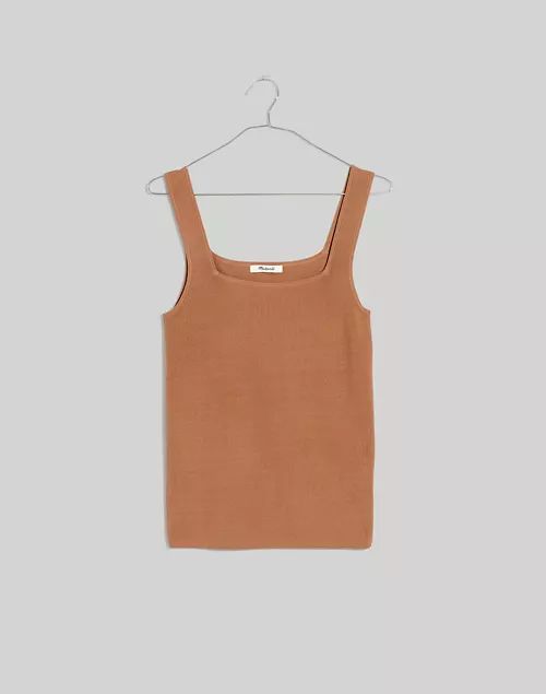 Bradbury Square-Neck Sweater Tank | Madewell