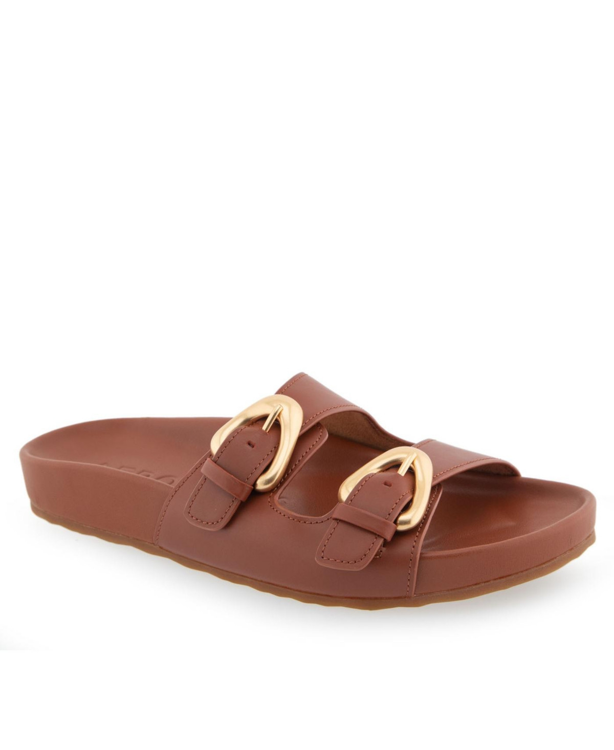 Aerosoles Women's Link Moulded Footbed Sandals - Ginger Bread Leather | Macy's