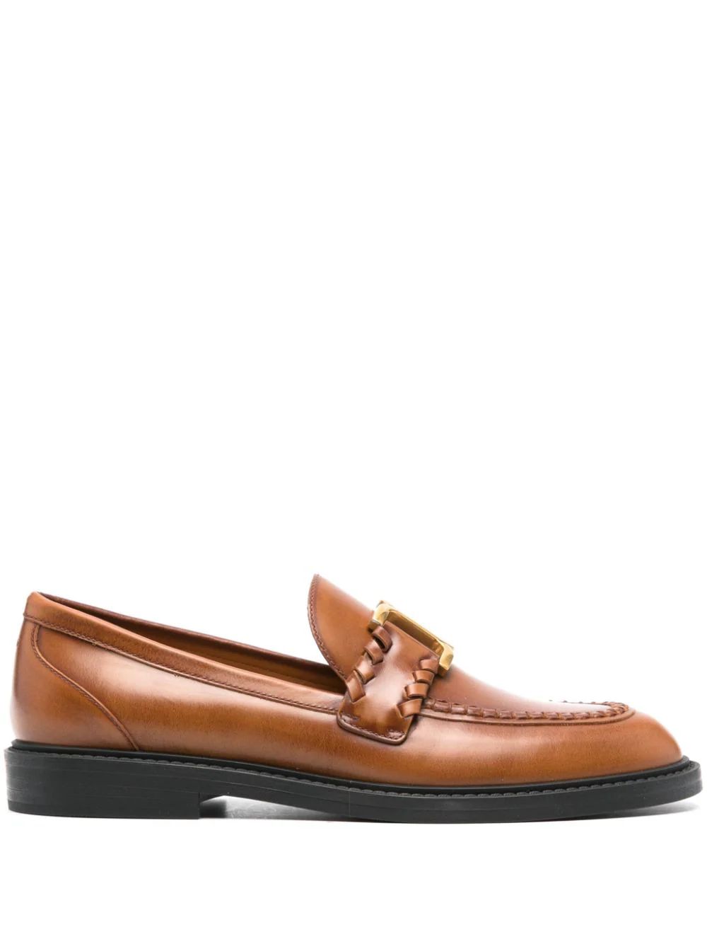 Marcie almond-toe leather loafers | Farfetch Global