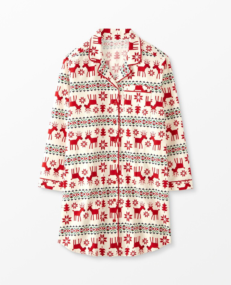 Women's Holiday Flannel Night Shirt | Hanna Andersson