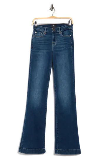 7 For All Mankind Dojo Mid Rise Flare Jeans in Freesia at Nordstrom Rack, Size 27 | Nordstrom Rack