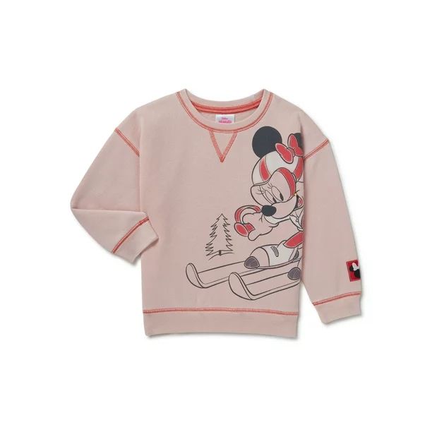 Minnie Mouse Baby and Toddler Girl Crewneck Sweatshirt, Sizes 12 Months-5T - Walmart.com | Walmart (US)