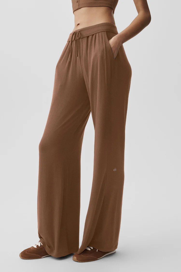 Semi-Sheer Delicate Lounge Flare Pant | Alo Yoga (US)