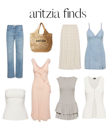 Aritzia finds 🙌🏻🙌🏻

Denim jeans, summer dress, summer blouse, woven tote, denim dress 

#LTKSeasonal #LTKstyletip #LTKitbag