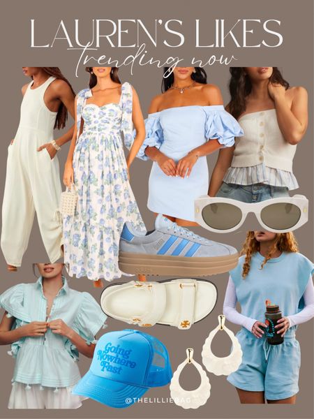 Lauren’s likes! Blues and whites 🩵🤍

Wedding guest dress. Summer dress. Sandals. Active wear. Summer outfit. 

#LTKSeasonal #LTKStyleTip #LTKActive
