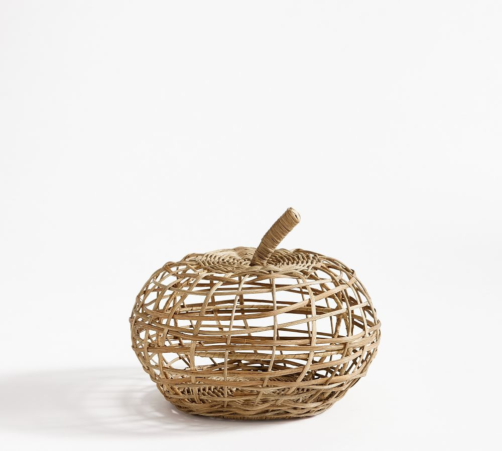 Handwoven Wicker Pumpkins | Pottery Barn (US)