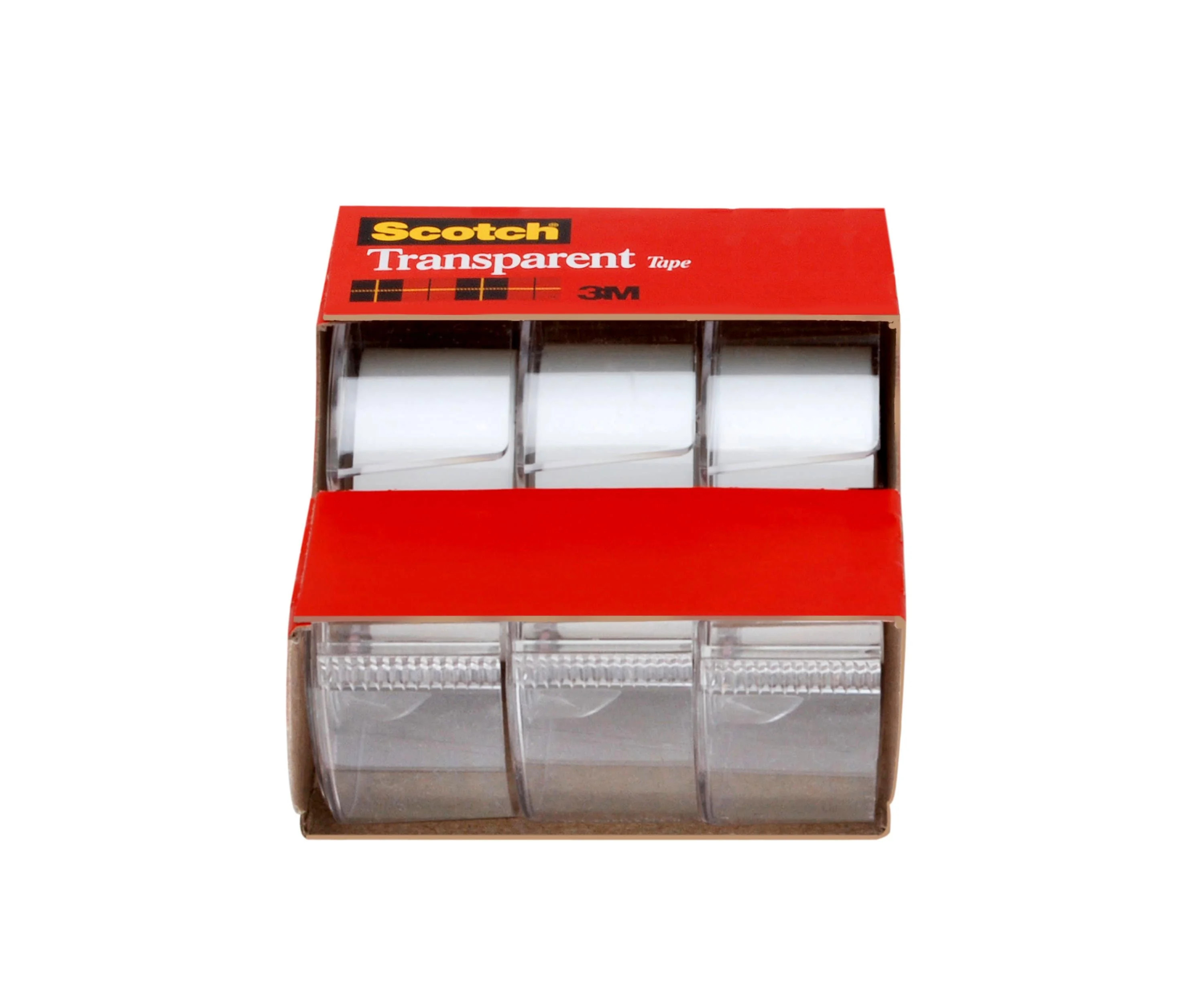 Scotch Transparent Tape, 3/4 in x 300 in, 3 Dispensers - Walmart.com | Walmart (US)