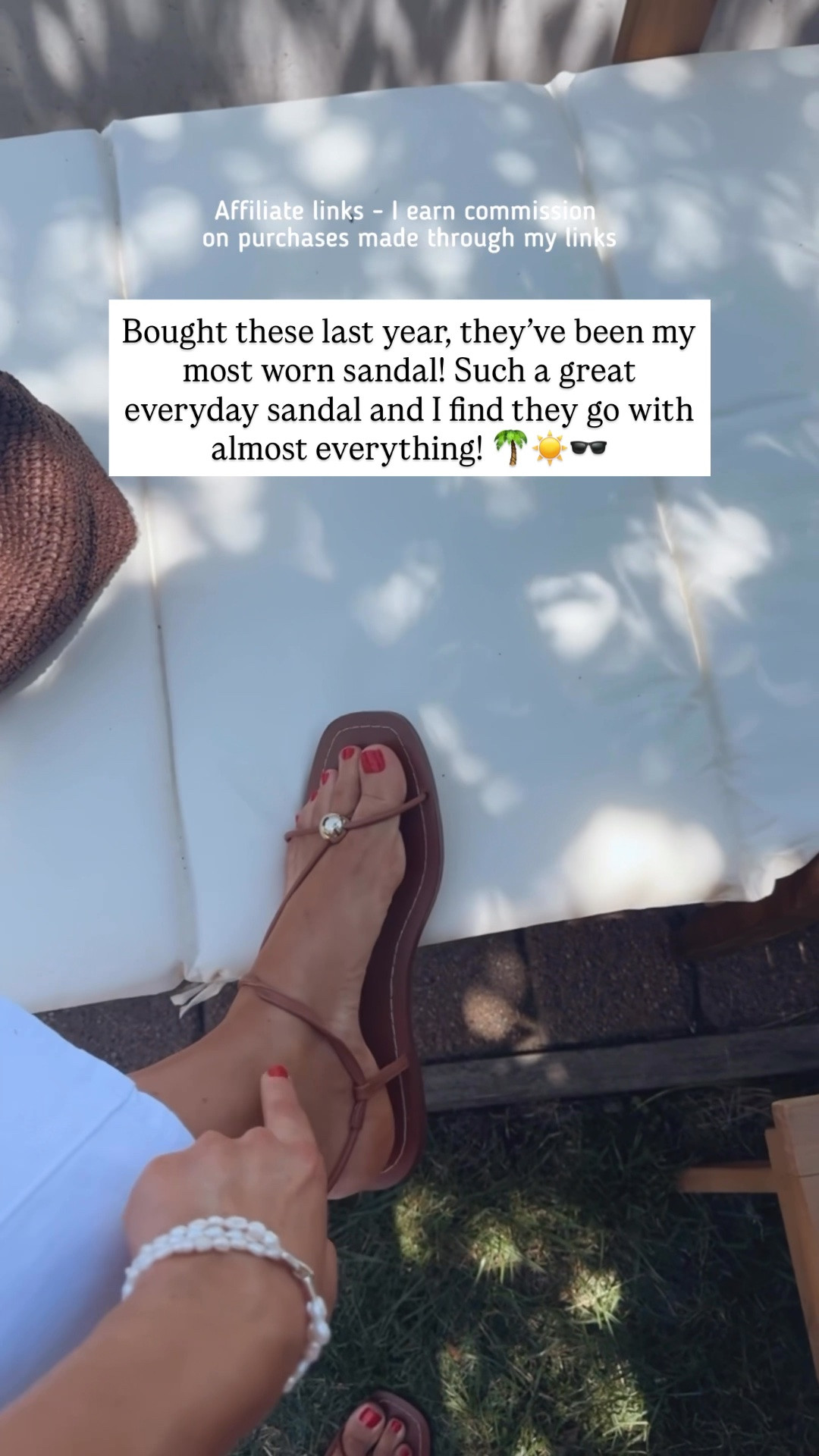 Affiliate links - I earn commission on purchases made through my links | everyday summer sandals
