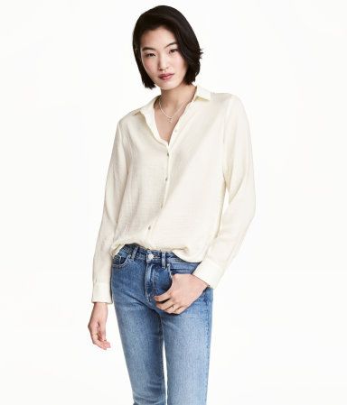 H&M Long-sleeved Blouse $19.99 | H&M (US)