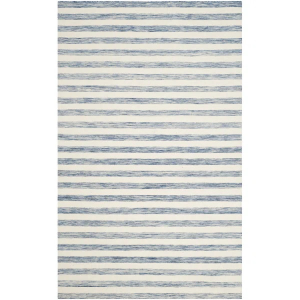 Emek Hand Woven Flat Weave 80% Wool, 20% Cotton Striped Rug | Wayfair North America
