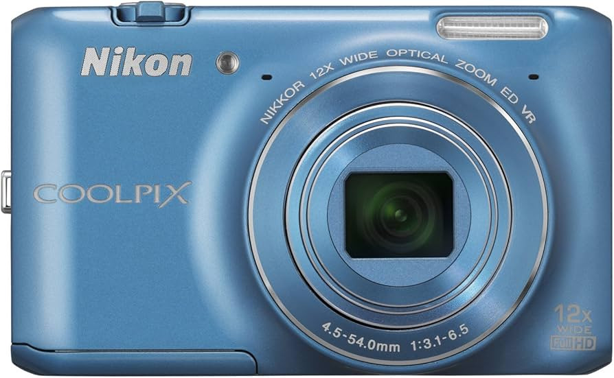 Nikon COOLPIX S6400 16 MP Digital Camera with 12x Optical Zoom and 3-inch LCD (Blue) | Amazon (US)