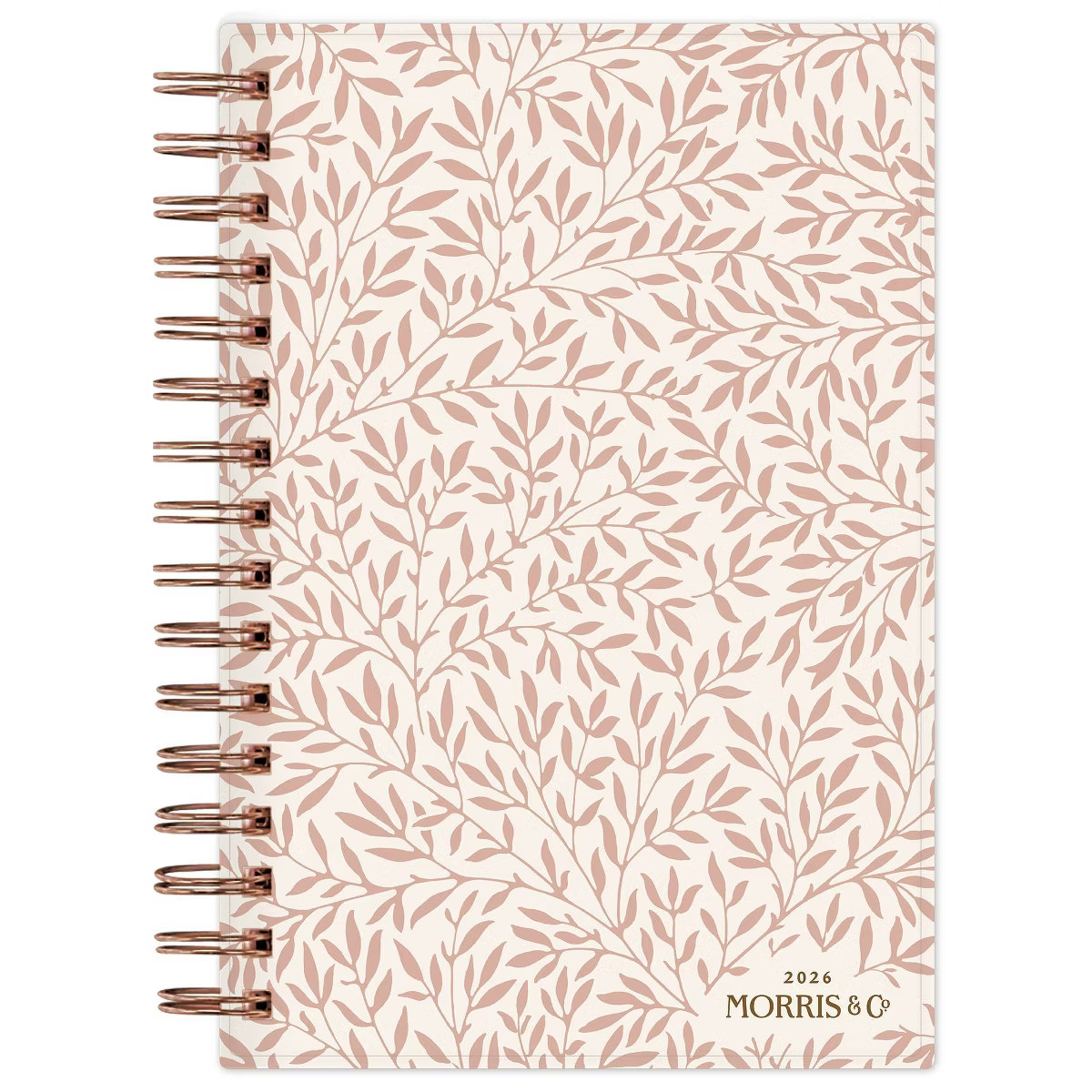 Morris & Co. by Blue Sky 5"x8" 2026 Daily/Monthly Wirebound Planner Printed Standen Lily Peach | Target