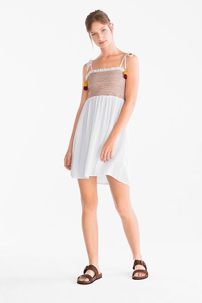 C&A Kleid, Weiß, Größe: 34 | C&A