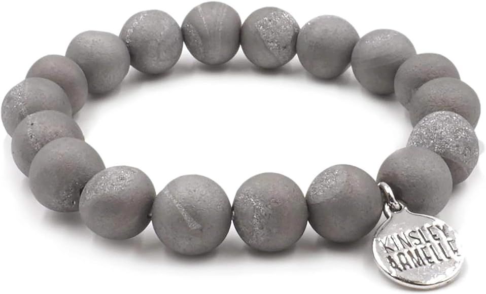 Kinsley Armelle Geode Collection - Frost Silver Bracelet | Amazon (US)
