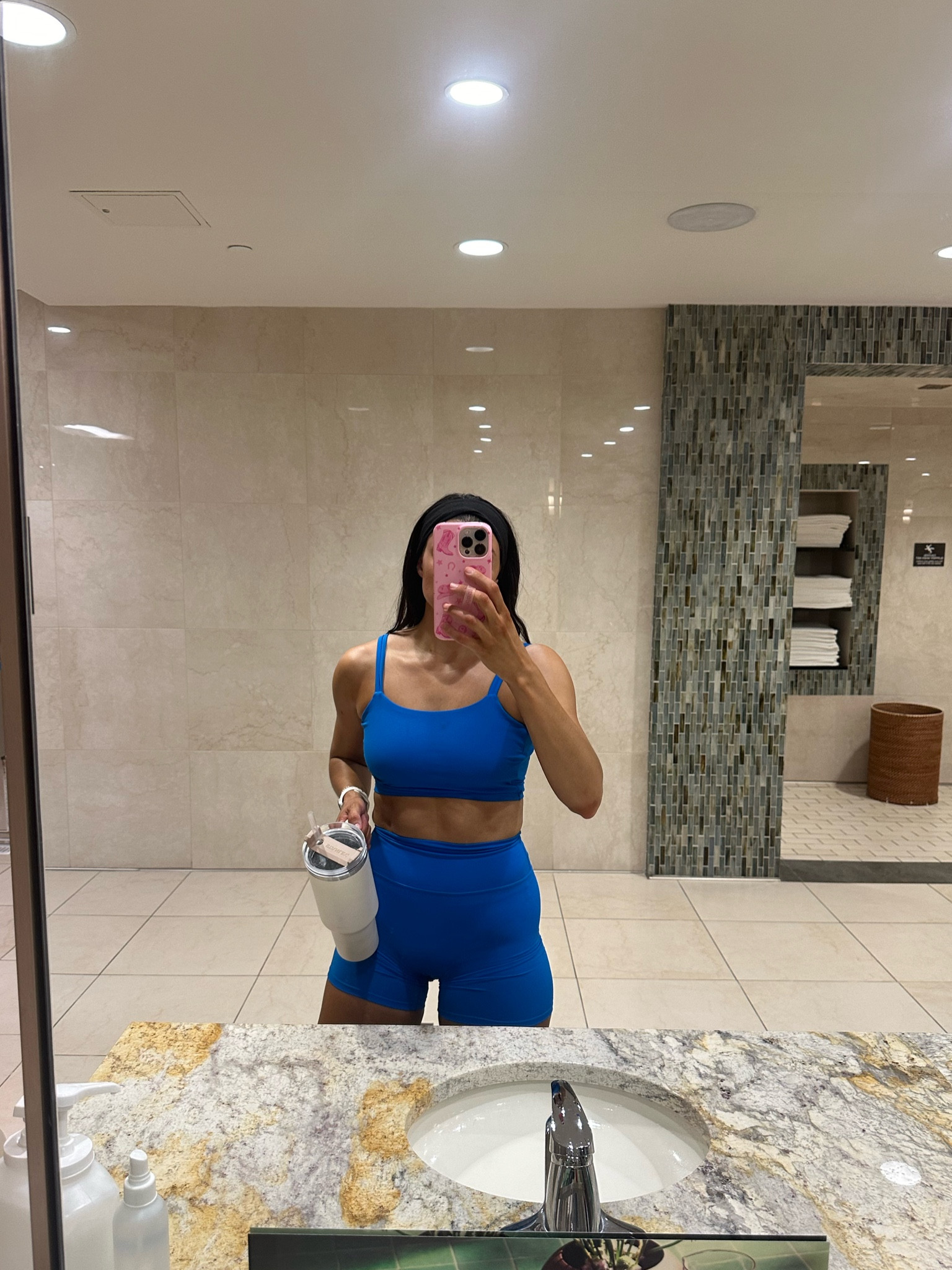 Amazon Workout set- giving poolside by lululemon
Top and shorts TTS- wearing a small 


#LTKsalealert #LTKstyletip #LTKfitness