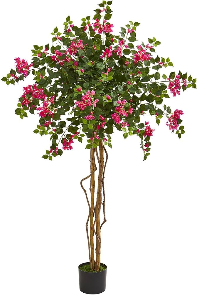 Nearly Natural 5.5’ Bougainvillea Tree Artificial Plant, Pink | Amazon (US)
