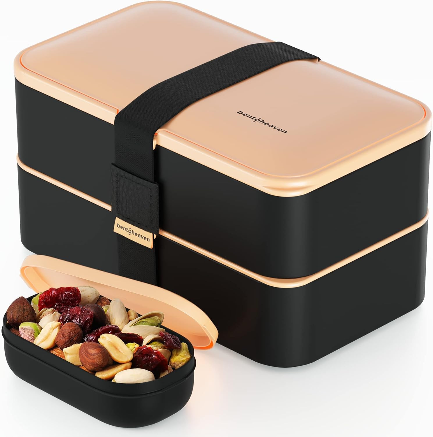 Bentoheaven Premium Bento Box Adult Lunch Box with Compartments for Women & Men, Set of Utensil &... | Amazon (US)