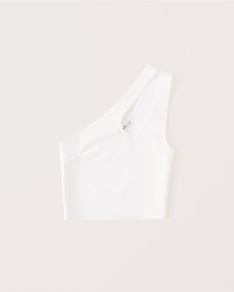Asymmetrical One-Shoulder Cutout Top | Abercrombie & Fitch (US)