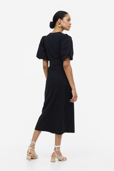 Robe portefeuille à manches bouffantes | H&M (FR, IT, ES, PT, BE)