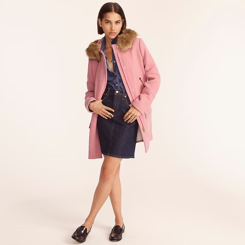 J.Crew: Chateau Parka In Italian Stadium-cloth Wool For Women | J.Crew US