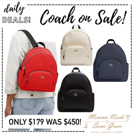 Great Coach backpack on sale! 



#LTKSaleAlert #LTKItBag #LTKSeasonal