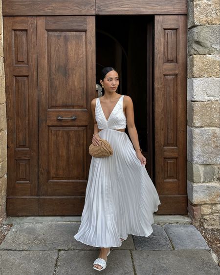 ad. In my bridal era wearing white for the foreseeable 🤍 Abercrombie dress 

Bride to be, white dress, summer dress, reception dress 

#LTKwedding #LTKstyletip #LTKtravel