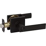 Delaney Hardware D52529 HK Privacy Lever with Square Rosette Door Knobs & Lock Sets, Matte Black | Amazon (US)