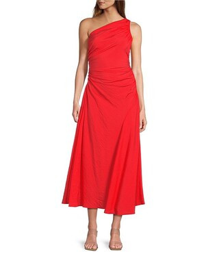 Lena One Shoulder Sleeveless Maxi Dress | Dillard's