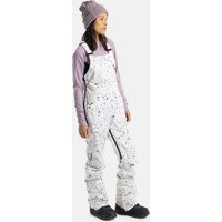 Burton Women's Avalon 2L Bib Pants, Stout White Spatter, M | Burton Snowboards US