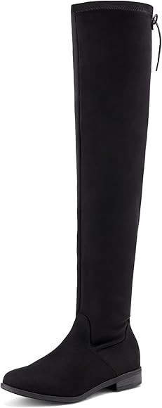 DREAM PAIRS Women's Over The Knee High Low Block Heel Riding Boots | Amazon (US)