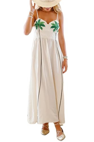 Women Summer Vocation Boho Floral Long Dress Sleeveless Flowy Tiered A Line Maxi Sundress Going Out Flower Beach Dress | Amazon (US)