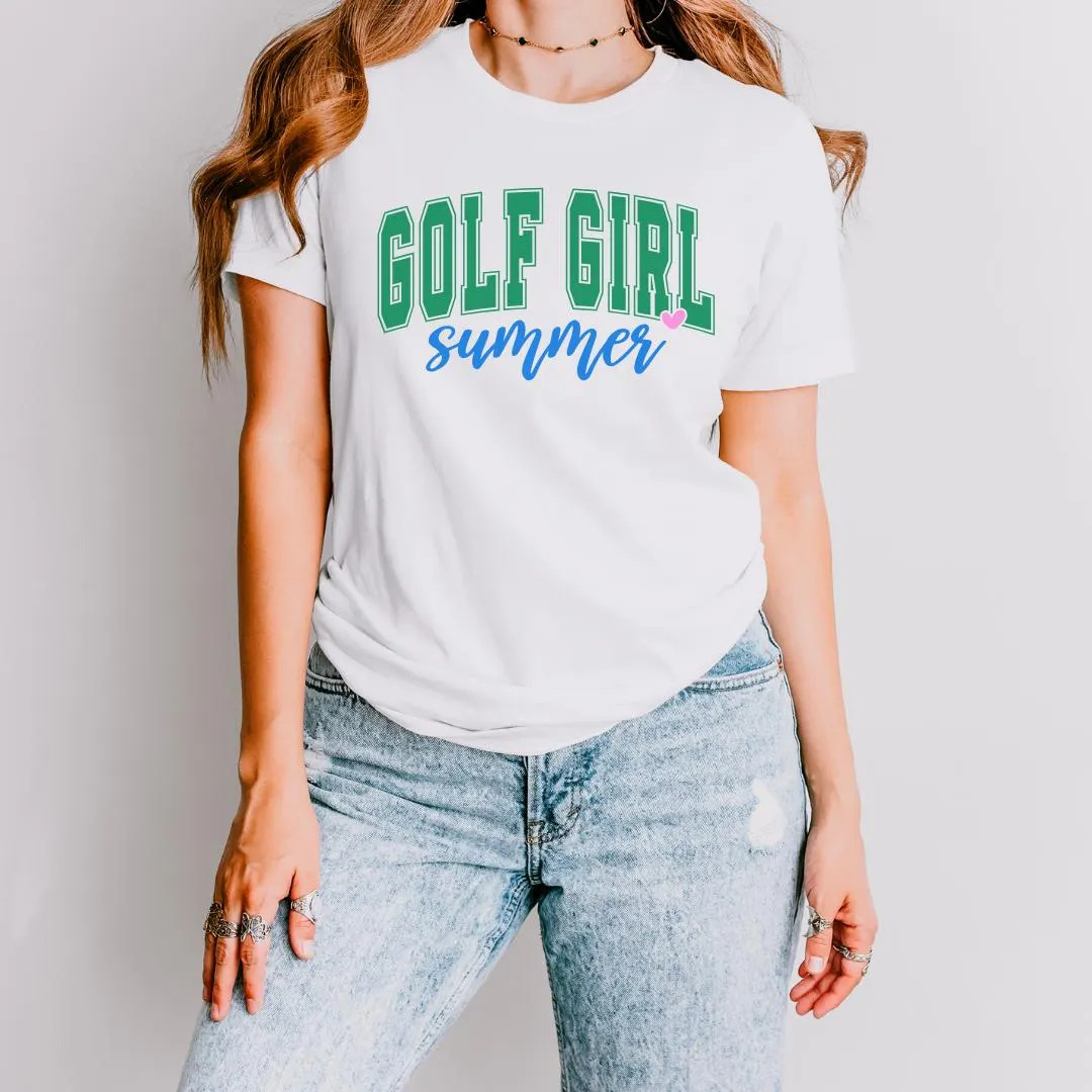 Summer Golf Apparel: Unisex T-shirt With Preppy Style and Comfort Colors | Golf Girl Summer | Gol... | Etsy (US)