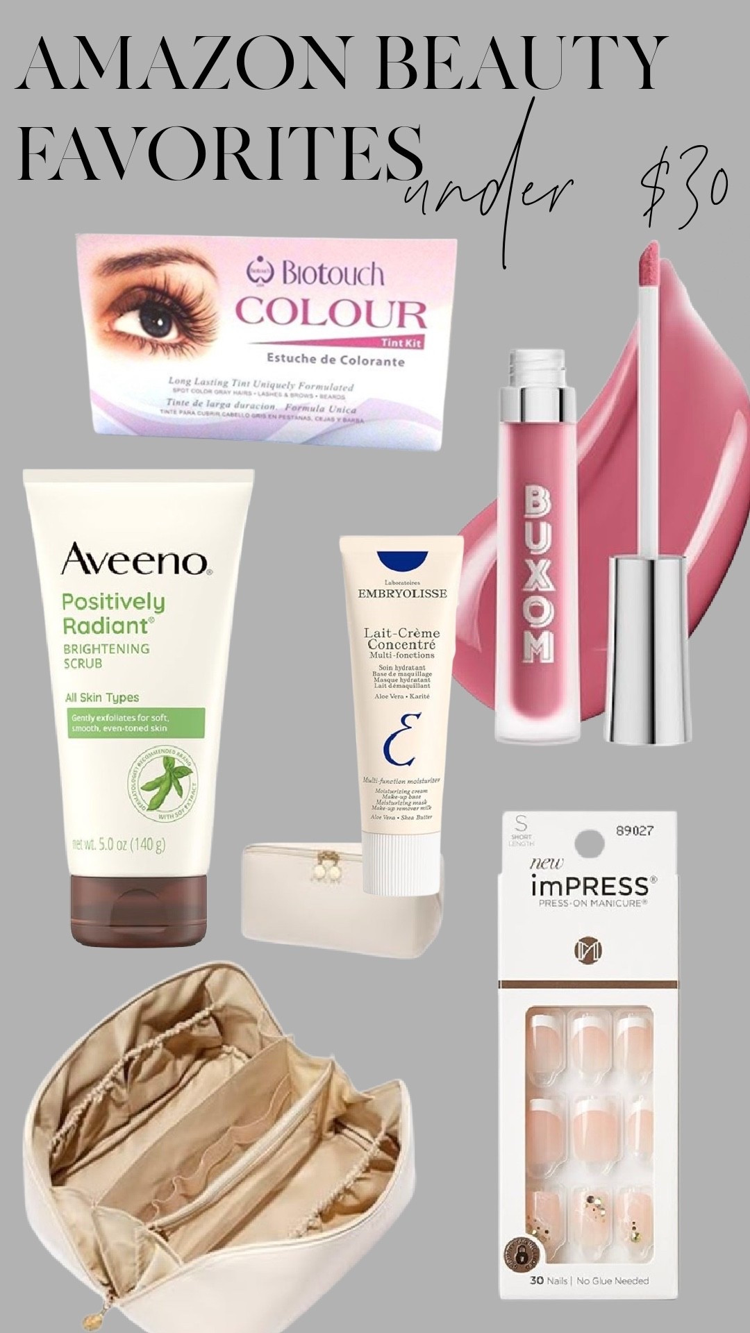 Beauty finds I actually use and love… and they’re all under $30. From a makeup artist-approved moisturizer to my favorite gloss, lash tint kit, and the most organized travel bag ever… these Amazon must-haves keep things simple and pretty. Tap to shop my beauty lineup.

#LTKStyleTip #LTKBeauty #LTKFindsUnder50