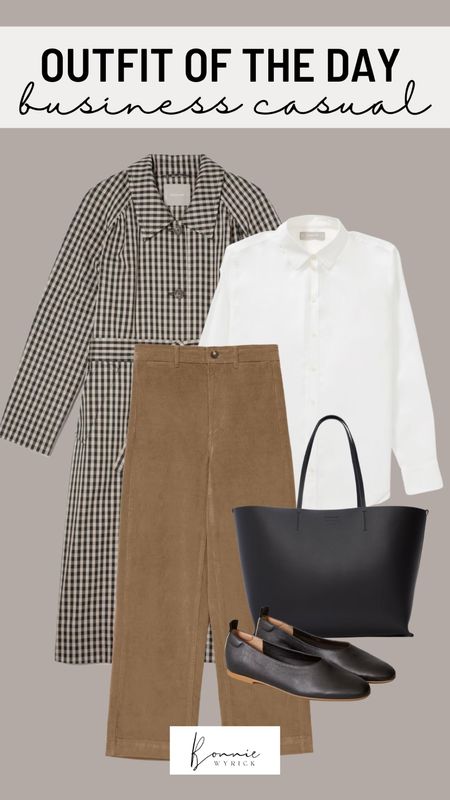 Office OOTD ✨ Business casual never looked so good! Spring is just around the corner so step up your office outfit of the day with a plaid trench coat and corduroy wide leg pants. Trousers | Midsize Work Outfit | Workwear | Size Inclusive Workwear | Trench Coat | Spring Fashion | Business Casual Outfit Ideas 

#LTKcurves #LTKstyletip #LTKworkwear