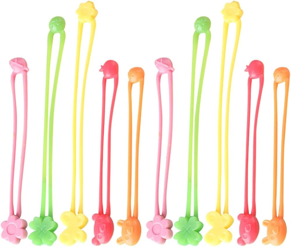 Kichvoe 10pcs Elastic Silicone Tie up Bands for Kitchen, Multi-Functional Vegetable Binding Rope,... | Amazon (US)