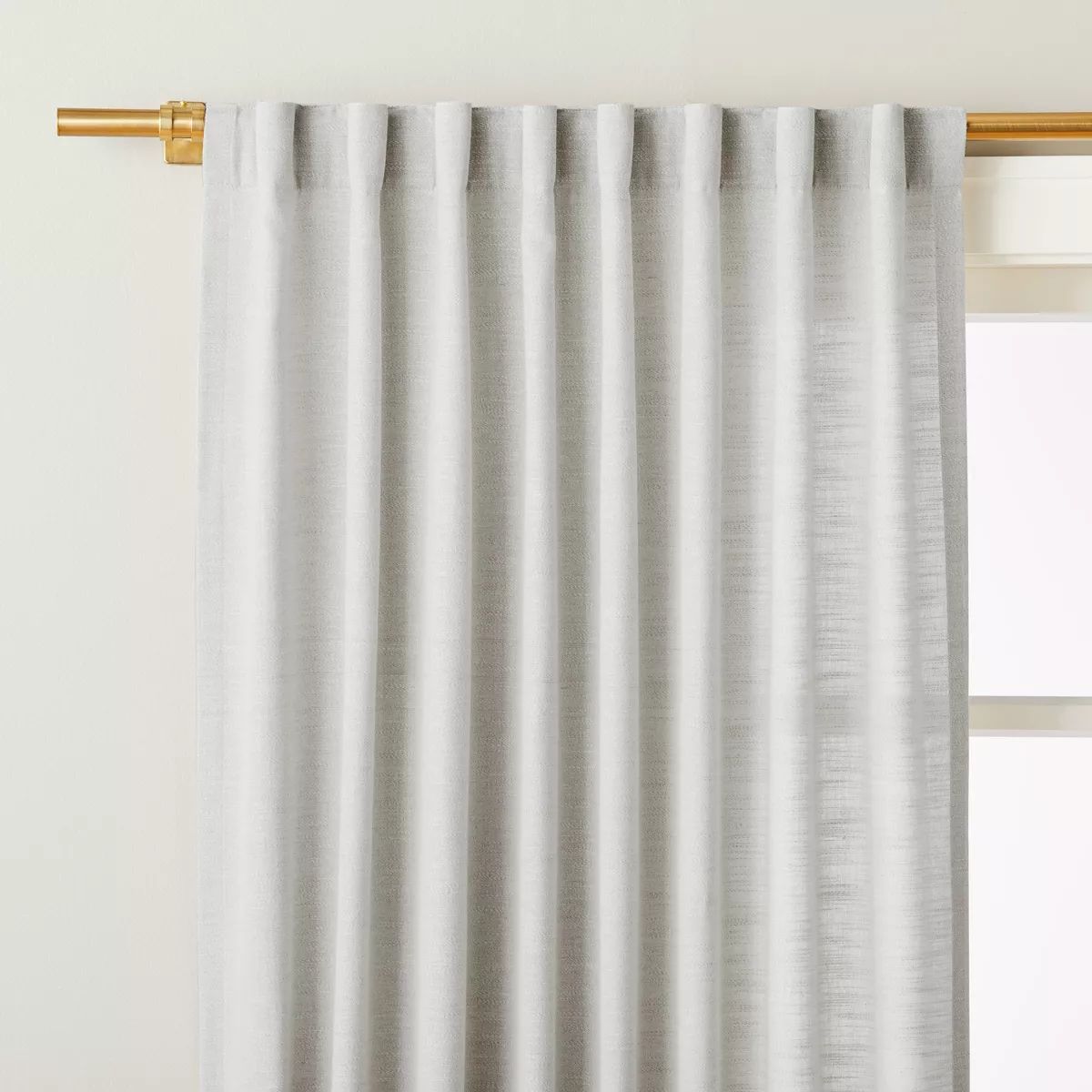 Allover Texture Curtain Panel - Hearth & Hand™ with Magnolia | Target