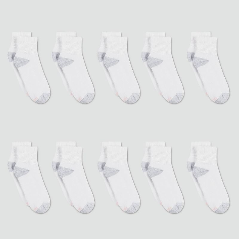 Hanes Women's Cushioned 10pk Ankle Socks - 5-9 | Target