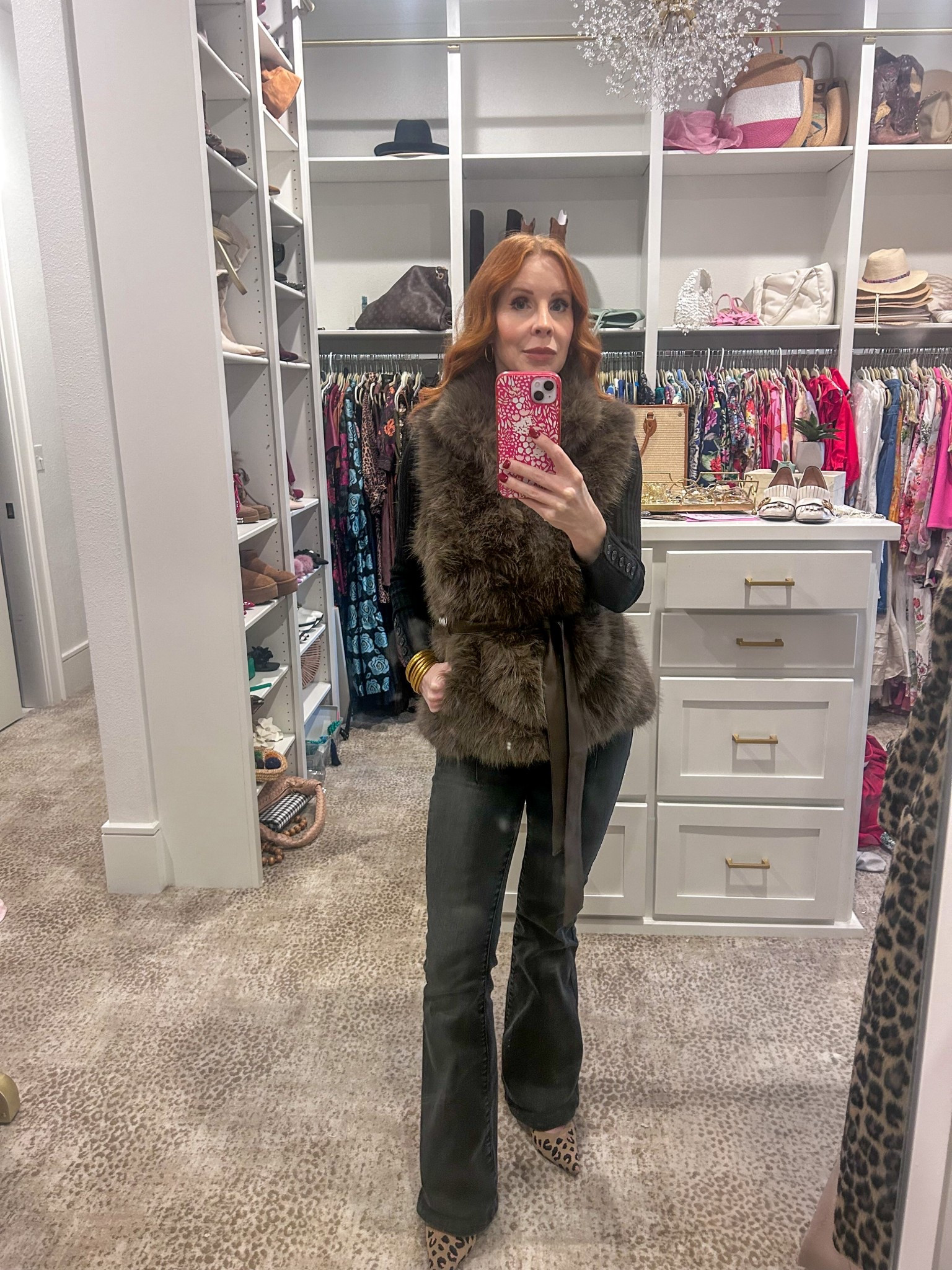 Faux fur, winter outfit, denim, work style, winter layers, style over 40, vest? Winter style, revolve 

#LTKootd #LTKmomlife #LTKSeasonal