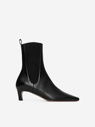 Square-Toe Ankle Boots – Black – Women – ARKET GB | Arket UK