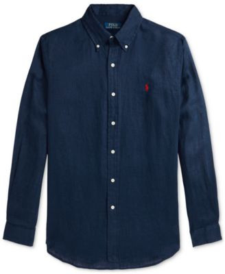 Polo Ralph Lauren Men's Classic-Fit Linen Shirt - Macy's | Macy's